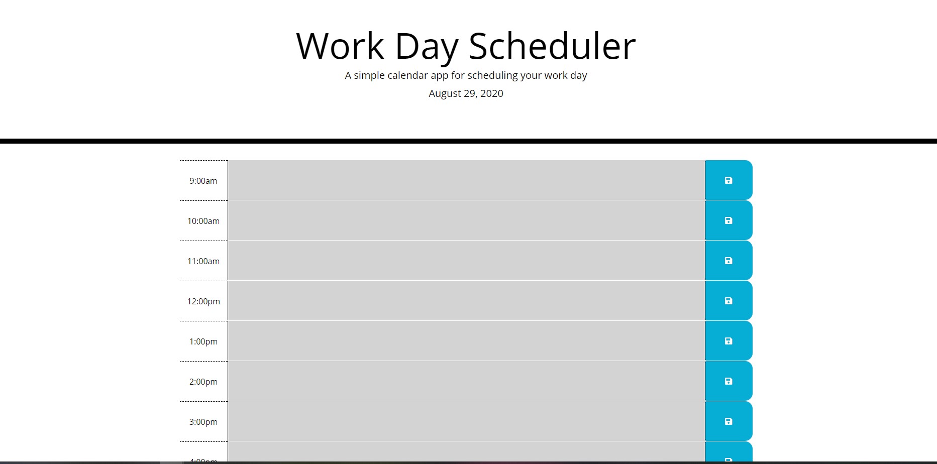 schedule application